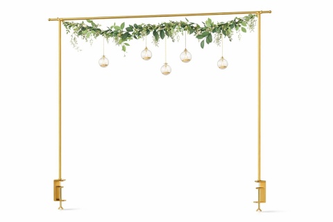 Drążek metalowy złoty do dekoracji stołu (027659) h:135*max250cm-20%