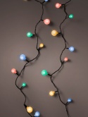 Cherry-style globe string lights, 240 multicolored LEDs, 18m (494660)