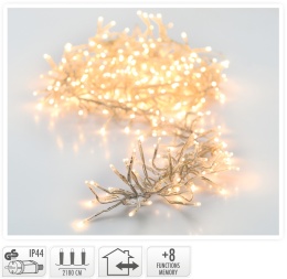 Girlanda świetlna 3000LED dł.22m ciepła transparentny kabel (AGL550470)