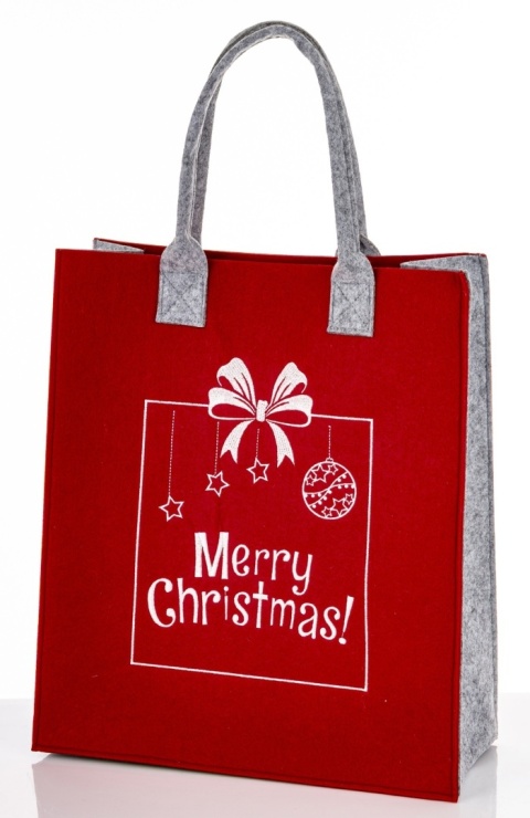 Torba świąteczna Merry Christmas filc (185635)