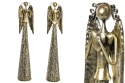 Anioł metalowy złoty 55cm ażurowy z sercem w dół (ART18394) fi 11cm-20%