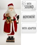 110 cm Animated Musical Santa on Base (ASK007260) with Motion Sensor