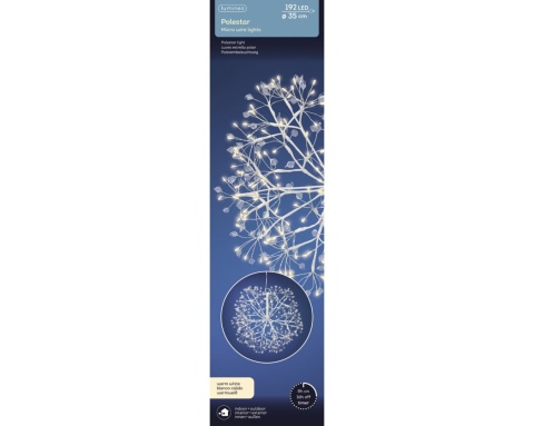 "Dmuchawiec" wiszący fi 35cm 192LED ciepły timer (490036)
