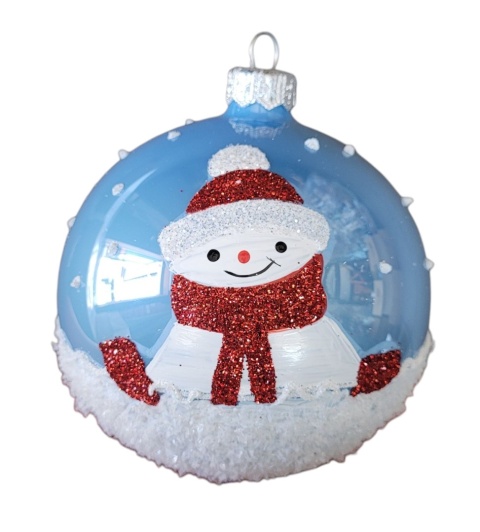 Bombki 100 dekorowane ornament op.4szt.: ZIMOWE FIGLE
