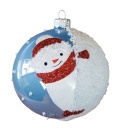 Bombki 100 dekorowane ornament op.4szt.: ZIMOWE FIGLE