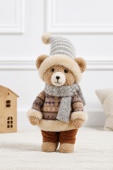 Standing teddy bear, 50 cm, with a colorful sweater (547705)