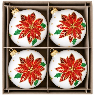 100mm Decorated Ornaments (Pack of 4): A Christmas Carol