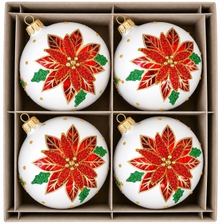 120mm Decorated Ornaments (Pack of 4): A Christmas Carol