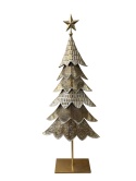 Large gold metal Christmas tree 118 cm (2883)