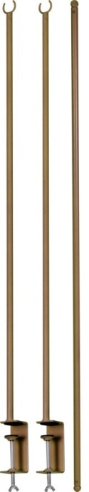 Drążek metalowy złoty do dekoracji stołu (027659) h:135*max250cm-20%