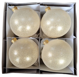 Bombki 120 szampańskie (struktura) op.4szt.