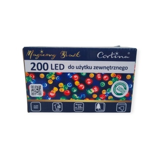 Lampki LED 200L 10mb kolor wew/zew (21/14/LED/M)
