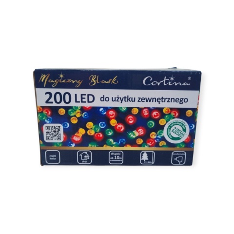 Lampki LED 200L 10mb kolor wew/zew (21/14/LED/M)