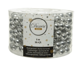 Girlanda korale średnie srebrne 500cm (000161)