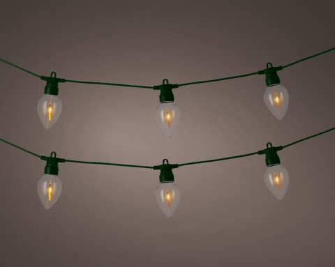 Oświetlenie Party Light 8LED płonące ogniki (490160) dł.3,5m timer wew/zew zasilacz