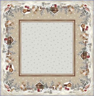 Obrus gobelin Eden 100x100cm RENIFERY DOMEK (TX0007-970)
