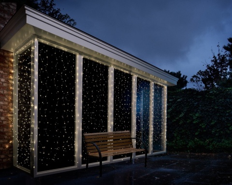 Kurtyna drucik 200x190cm 400LED ciepła timer (496828)
