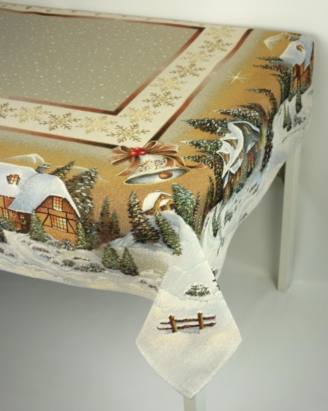 Chenille tapestry tablecloth 140x220cm FOREST HOUSE (TX0010-740B)