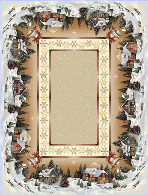 Chenille tapestry tablecloth 140x220cm FOREST HOUSE (TX0010-740B)