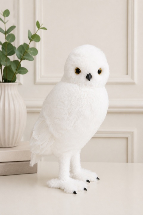 Standing Snowy Owl - Right-Facing (519225)