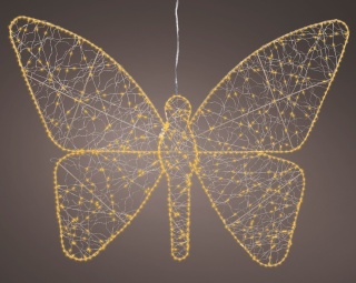 Motyl ażurowy 700LED ciepłe flesz wew/zew timer (490655)
