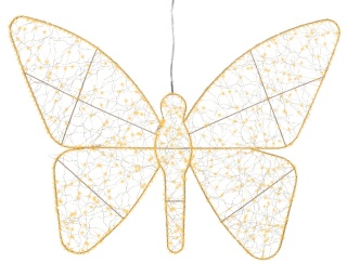 Motyl ażurowy 700LED ciepłe flesz wew/zew timer (490655)