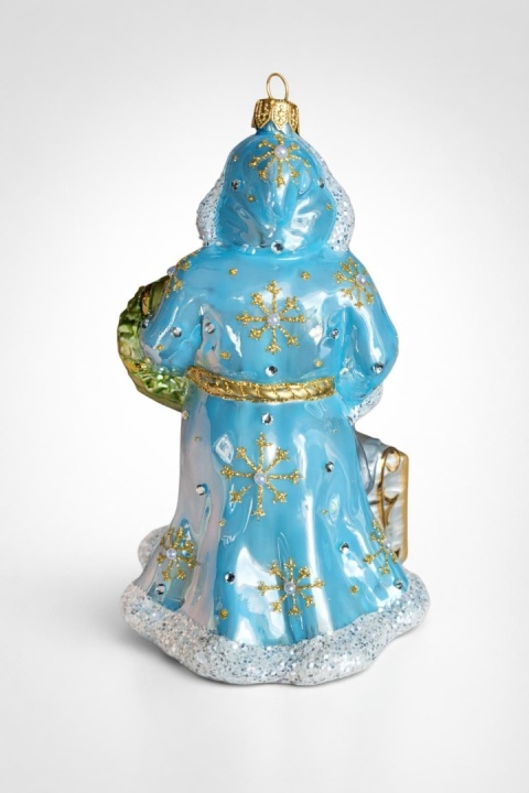 Bauble form: Blue Santa Claus with sleigh (89) SE