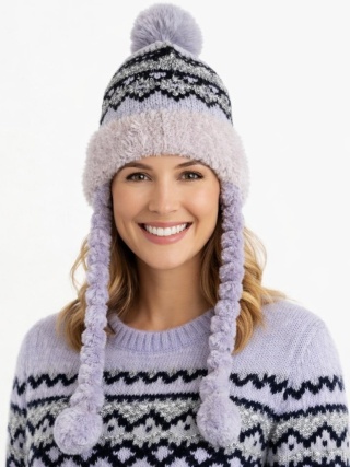 Alpine hat gray with braids (600150599)
