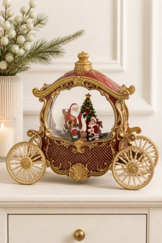 Carriage with LED water ball 8 melodies swirling glitter (181020)
