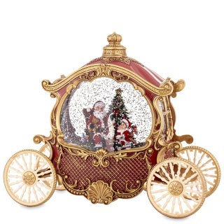 Carriage with LED water ball 8 melodies swirling glitter (181020)