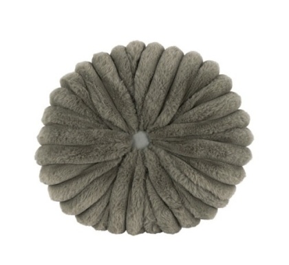 Poduszka okrągła 35cm khaki futerko (518858)