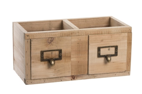 Double wooden box "drawer" (ART20062)