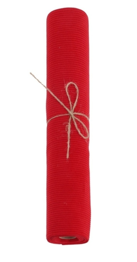 Red striped flexible decorative material (520501)