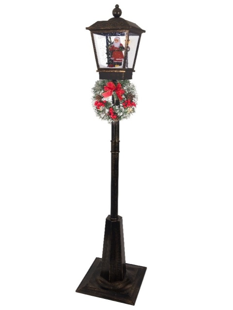 180 cm Lantern, 33 LEDs, cold white light, swirling snow (489731), power adapter included