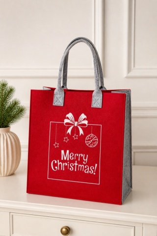 "Merry Christmas" felt Christmas bag (185635)