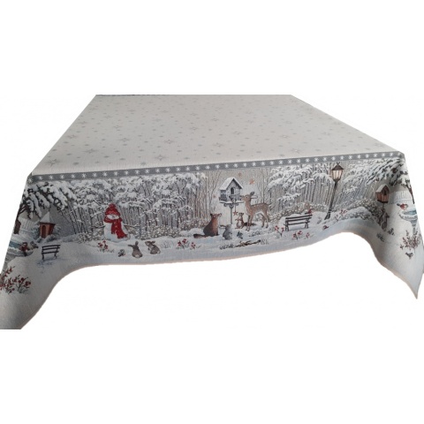 Chenille tapestry tablecloth 140x240cm SARENKA (TX0017-854)