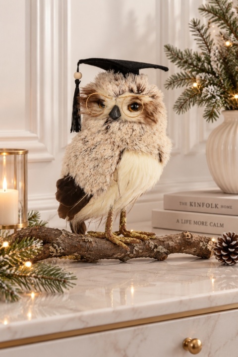 Sowa "profesor" stojąca lewa (704626)