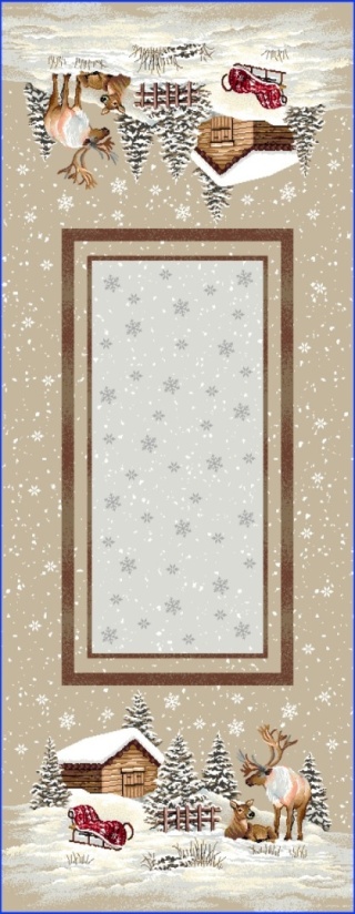 Bieżnik gobelin Eden 40x100cm RENIFERY DOMEK (TX0003-970)