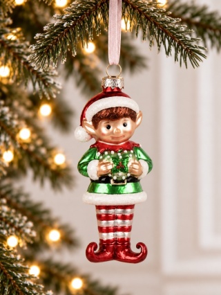 Bombka szklana: Elf chłopczyk (123949)