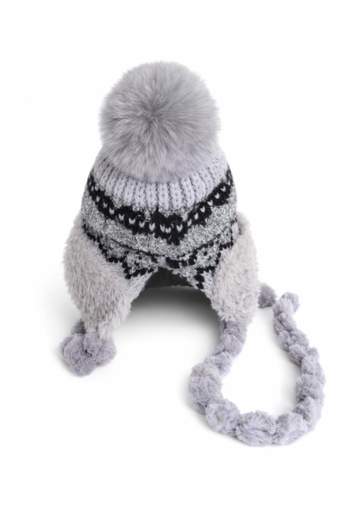 Alpine hat gray with braids (600150599)