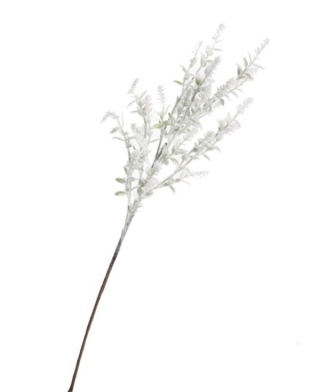 Frosted boxwood branch 70cm (GL03738)