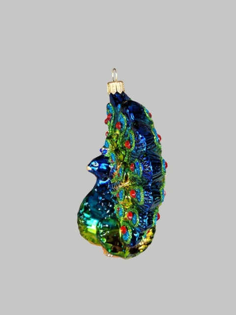 Bauble form: Jeweller's peacock with stones (390) SZ