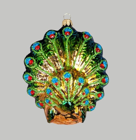 Bauble form: Jeweller's peacock with stones (390) SZ