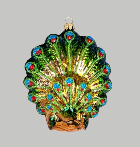 Bauble form: Jeweller's peacock with stones (390) SZ