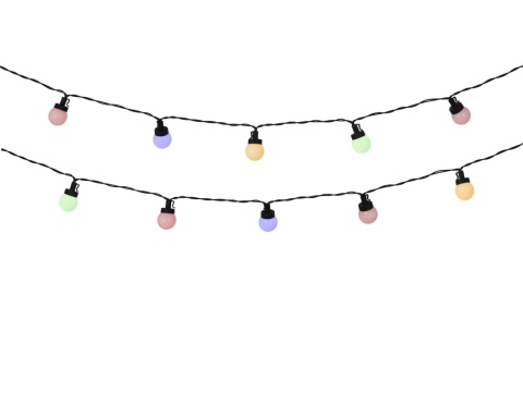 Lampki partylight 30LED ciepłe/kolorowe 11funkcji timer 4,35m (890938)