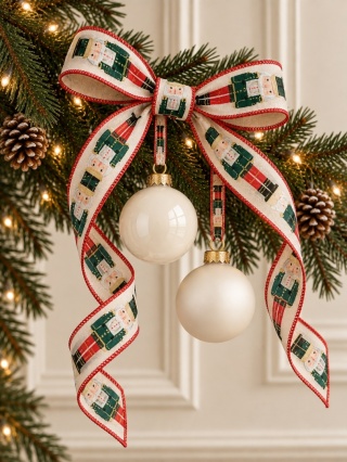 Nutcracker fabric ribbon (201899)