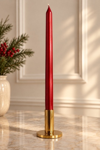 Świeca długa 40cm metalic czerwony (RR0003-T-15)