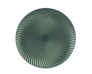 Talerz plexi pistacjowy satynowy karbowany fi 33cm (393848)