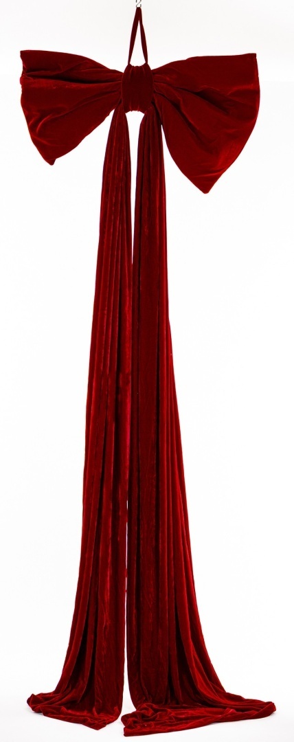 Kokarda burgund welur long MAXI (186396) szer.85x dł.240cm
