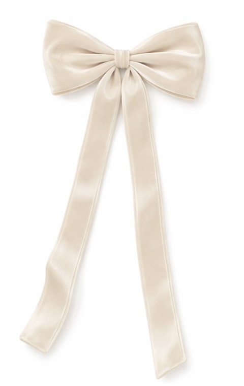 Kokarda welur beżowa MAXI z szarfami formowane brzegi (SX1418)